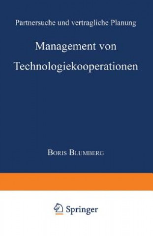 Kniha Management Von Technologiekooperationen Boris Blumberg