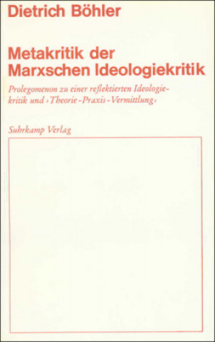 Kniha Metakritik der Marxschen Ideologiekritik Dietrich Böhler