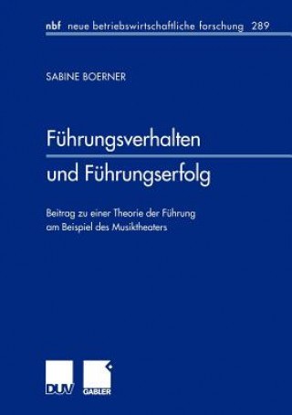 Buch Fuhrungsverhalten und Fuhrungserfolg Sabine Boerner