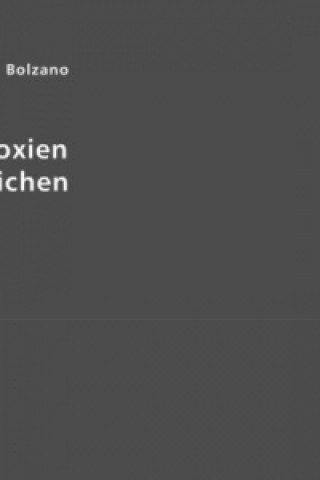 Kniha Paradoxien des Unendlichen Bernhard Bolzano