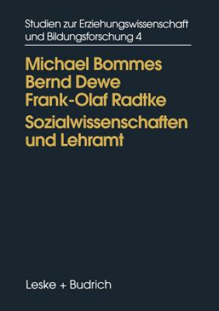 Knjiga Sozialwissenschaften Und Lehramt Michael Bommes