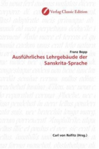 Książka Ausführliches Lehrgebäude der Sanskrita-Sprache Franz Bopp