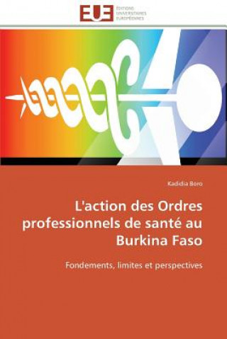 Kniha L'Action Des Ordres Professionnels de Sant  Au Burkina Faso Kadidia Boro