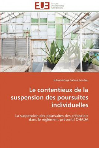 Könyv Le Contentieux de la Suspension Des Poursuites Individuelles Ndoyombaye Sabine Boudou