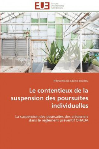 Książka Le Contentieux de la Suspension Des Poursuites Individuelles Ndoyombaye Sabine Boudou