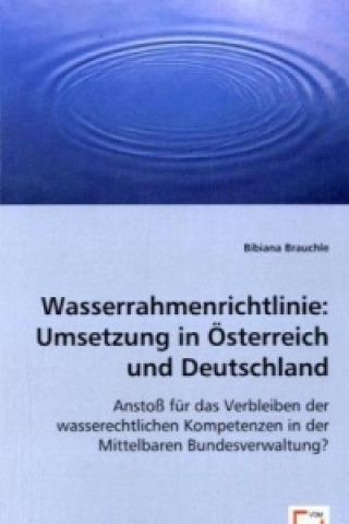 Carte Wasserrahmenrichtlinie: Umsetzung in Österreich und Deutschland Bibiana Brauchle