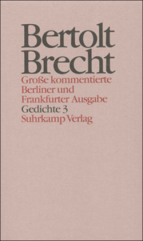 Βιβλίο Gedichte. Tl.3 Bertolt Brecht