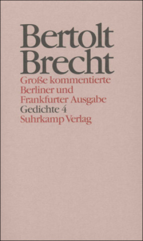 Libro Gedichte. Tl.4 Bertolt Brecht