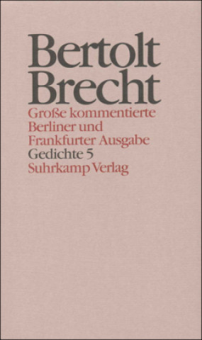 Książka Gedichte. Tl.5 Bertolt Brecht