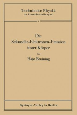 Carte Die Sekundar-Elektronen-Emission Fester Koerper Hajo Bruining