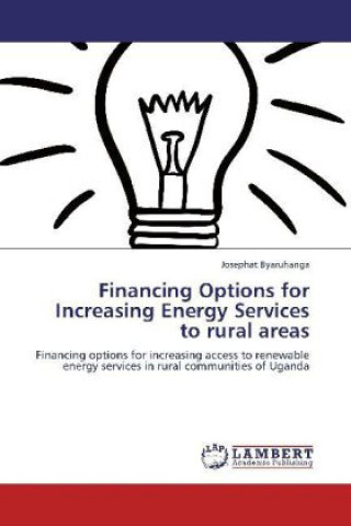 Kniha Financing Options for Increasing Energy Services to rural areas Josephat Byaruhanga