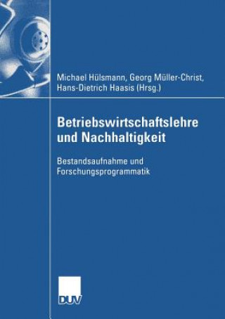 Könyv Betriebswirtschaftslehre Und Nachhaltigkeit Hans-Dieter Hassis