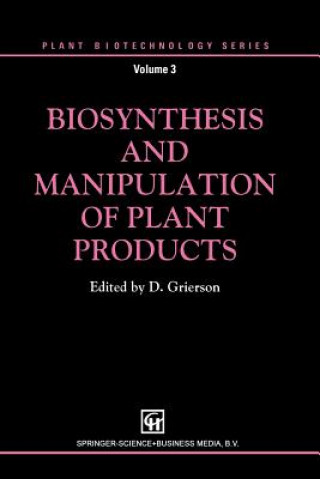 Carte Biosynthesis and Manipulation of Plant Products Donald Grierson