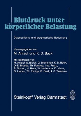 Knjiga Blutdruck unter körperlicher Belastung M. Anlauf