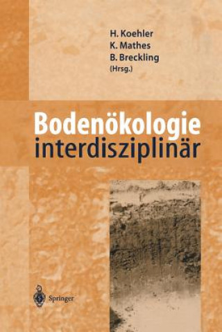 Knjiga Boden kologie Interdisziplin r Broder Breckling