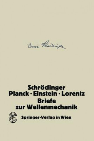 Livre Briefe zur Wellenmechanik K. Przibram