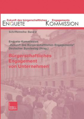Carte B rgerschaftliches Engagement Von Unternehmen Enquete-Kommission "Zukunft des Bürgerschaftlichen Engagements" des Deutschen Bundestages
