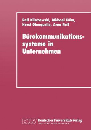 Książka Burokommunikationssysteme in Unternehmen Ralf Klischewski