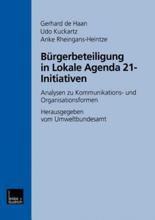 Könyv B rgerbeteiligung in Lokale Agenda 21-Initiativen Gerhard de Haan