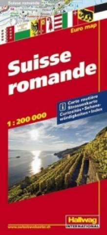 Nyomtatványok Hallwag Straßenkarte Suisse Romande 1:200 000 