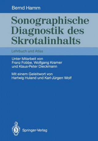 Kniha Sonographische Diagnostik Des Skrotalinhalts Bernd Hamm