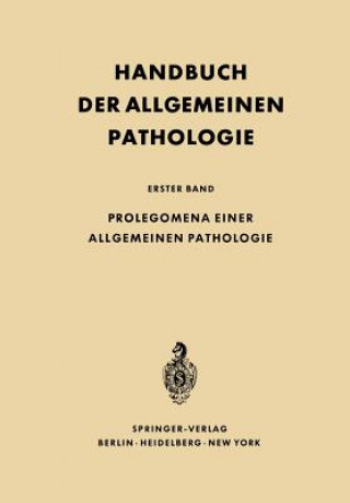 Könyv Prolegomena Einer Allgemeinen Pathologie Franz Büchner