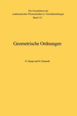 Book Geometrische Ordnungen Otto Haupt