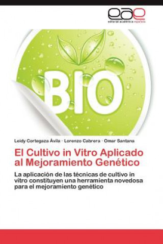 Könyv Cultivo in Vitro Aplicado Al Mejoramiento Genetico Leidy Cortegaza Ávila