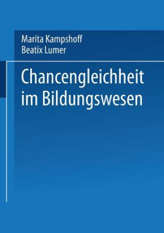 Knjiga Chancengleichheit Im Bildungswesen Marita Kampshoff