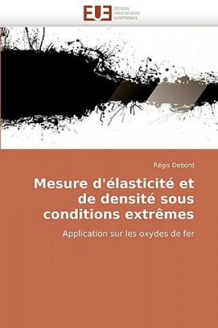 Könyv Mesure d' lasticit  Et de Densit  Sous Conditions Extr mes Régis Debord