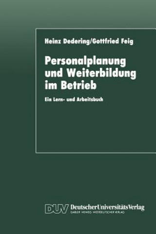 Kniha Personalplanung und Weiterbildung im Betrieb Heinz Dedering