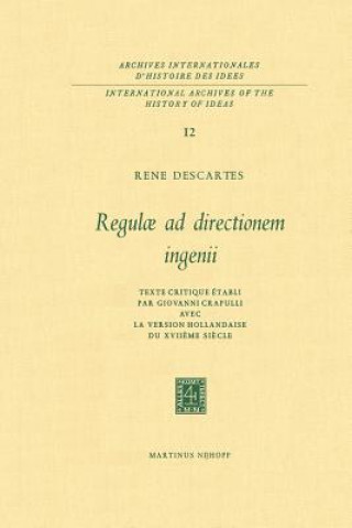 Book Regulae ad Directionem IngenII René Descartes