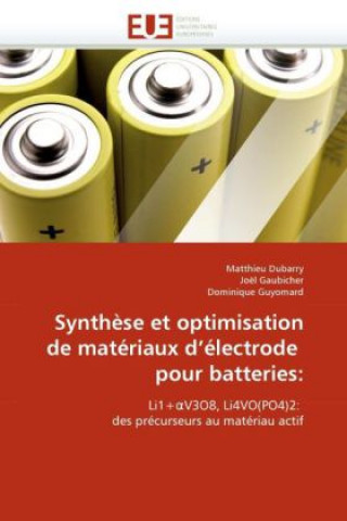 Libro Synth?se et optimisation de matériaux d?électrode pour batteries: Matthieu Dubarry