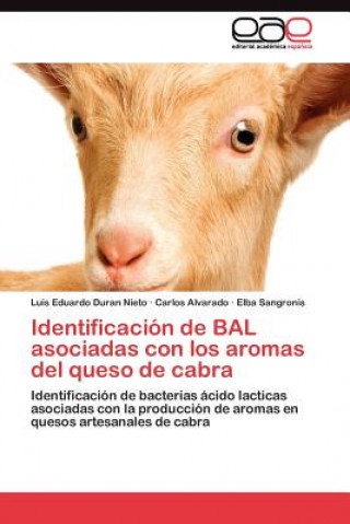 Könyv Identificacion de BAL asociadas con los aromas del queso de cabra Duran Nieto Luis Eduardo