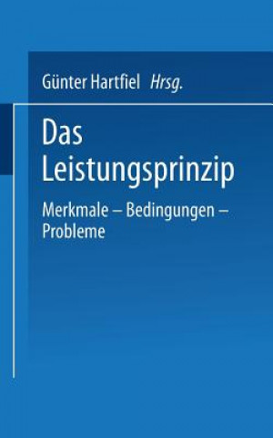 Kniha Leistungsprinzip Günter Hartfiel