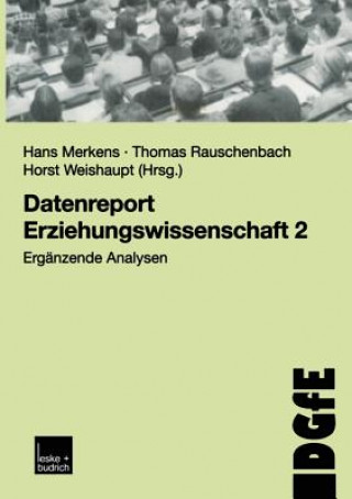 Книга Datenreport Erziehungswissenschaft 2 Hans Merkens