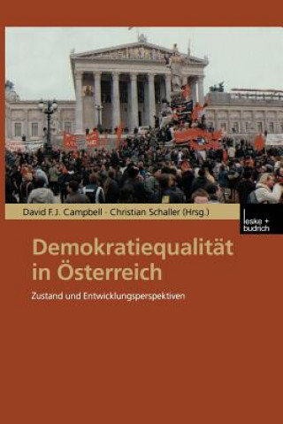 Kniha Demokratiequalitat in OEsterreich David F. J. Campbell