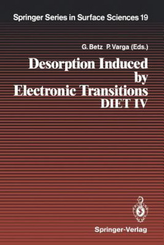 Buch Desorption Induced by Electronic Transitions DIET IV Gerhard Betz