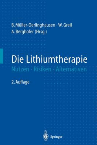 Kniha Die Lithiumtherapie A. Berghöfer