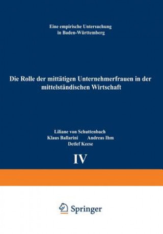 Kniha Rolle Der Mitt tigen Unternehmerfrauen in Der Mittelst ndischen Wirtschaft Liliane Von Schuttenbach