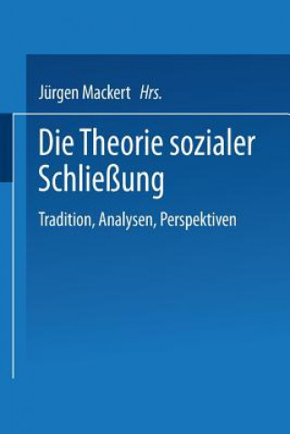 Book Die Theorie Sozialer Schliessung Jürgen Mackert