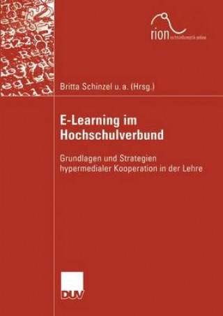 Kniha E-Learning Im Hochschulverbund Thomas Dreier
