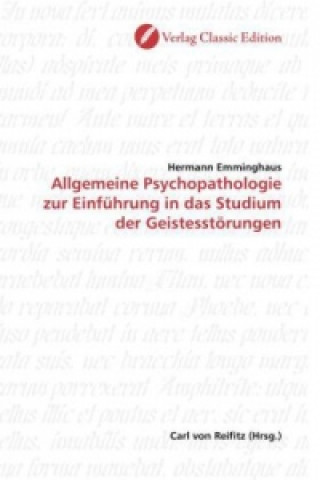 Carte Allgemeine Psychopathologie zur Einführung in das Studium der Geistesstörungen Hermann Emminghaus