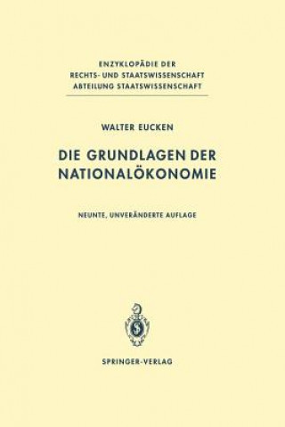 Carte Die Grundlagen der Nationalokonomie Walter Eucken