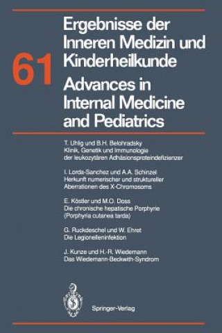 Kniha Ergebnisse der Inneren Medizin und Kinderheilkunde / Advances in Internal Medicine and Pediatrics M Brandis