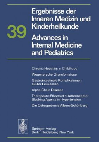 Kniha Ergebnisse der Inneren Medizin und Kinderheilkunde / Advances in Internal Medicine and Pediatrics P. Frick