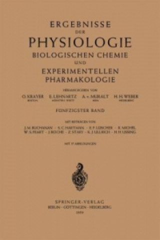 Carte Ergebnisse der Physiologie Biologischen Chemie und Experimentellen Pharmakologie O. Krayer