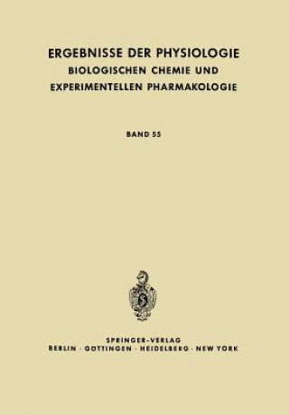 Carte Ergebnisse Der Physiologie, Biologischen Chemie Und Experimentellen Pharmakologie K. Kramer
