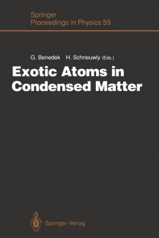 Kniha Exotic Atoms in Condensed Matter Giorgio Benedek