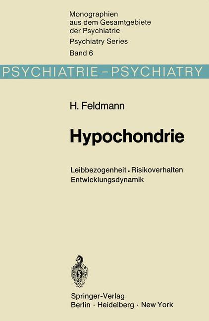 Könyv Hypochondrie H. Feldmann